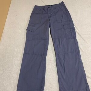 Hollister  California blue cargo baggy pants women  7 regular W28/L30. SKU547